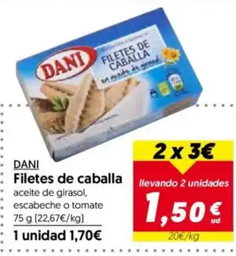 Hiper Usera DANI Filetes de caballa oferta