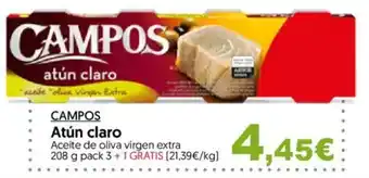 Hiper Usera CAMPOS Atún claro oferta