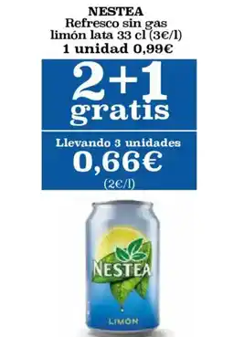 Hiper Usera NESTEA Refresco sin gas limón lata oferta