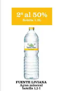 Hiper Usera FUENTE LIVIANA Agua mineral botella oferta