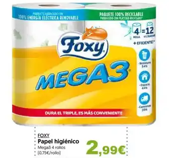 Hiper Usera FOXY Papel higiénico oferta