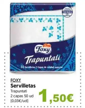 Hiper Usera FOXY Servilletas oferta