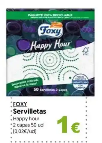 Hiper Usera FOXY Servilletas oferta