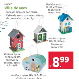 Lidl ZOOFARI Villa de aves oferta