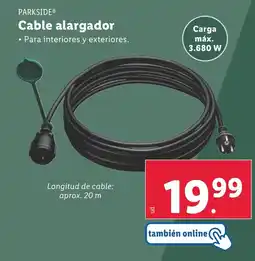 Lidl PARKSIDE® Cable alargador oferta