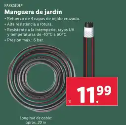 Lidl PARKSIDE® Manguera de jardín oferta