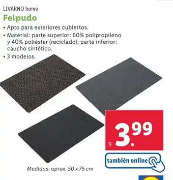 Lidl LIVARNO HOME Felpudo oferta