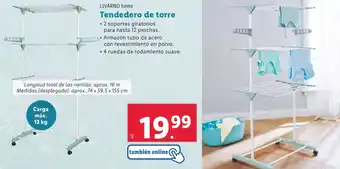 Lidl LIVARNO HOME Tendedero de torre oferta