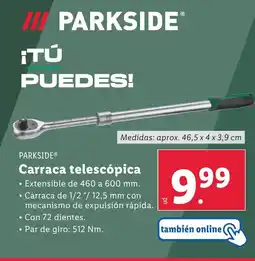 Lidl PARKSIDE® Carraca telescópica oferta