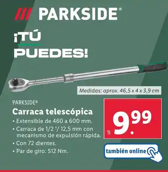 Lidl PARKSIDE® Carraca telescópica oferta