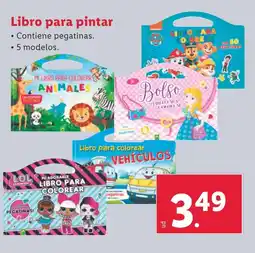 Lidl Libro para pintar oferta