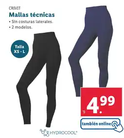 Lidl CRIVIT Mallas técnicas oferta