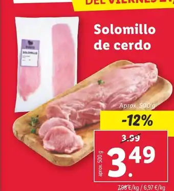 Lidl Solomillo de cerdo oferta