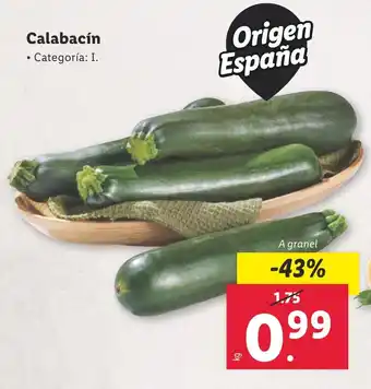 Lidl Calabacín oferta