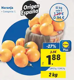 Lidl Naranja oferta