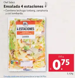 Lidl CHEF SELECT Ensalada 4 estaciones oferta