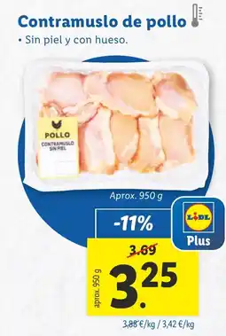 Lidl Contramuslo de pollo oferta