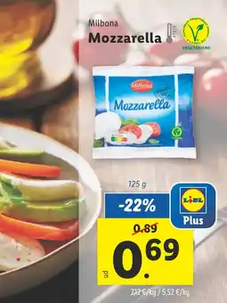 Lidl MILBONA Mozzarella oferta