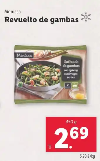 Lidl MONISSA Revuelto de gambas oferta