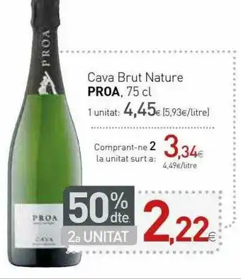 Condis Cava Brut Nature Proa 75cl oferta