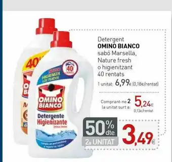 Condis Detergente Omino Bianco Sabó Marsella Nature Fresh O Higienitzant oferta