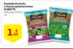 Alcampo FLORETTE Ensalada de rúcula o Classics primeros brotes oferta