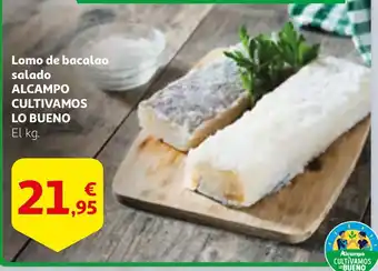 Alcampo Lomo de bacalao salado oferta