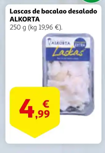 Alcampo ALKORTA Lascas de bacalao desalado oferta