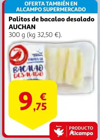 Alcampo AUCHAN Palitos de bacalao desalado oferta