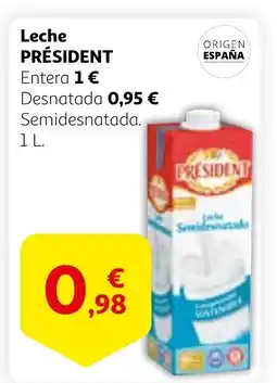 Alcampo PRÉSIDENT Leche oferta