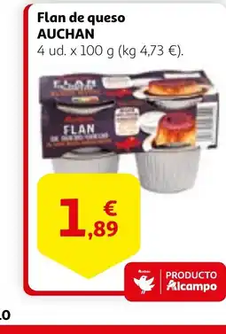 Alcampo AUCHAN Flan de queso oferta