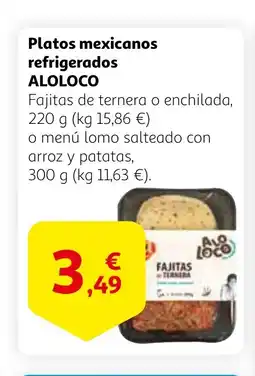 Alcampo ALOLOCO Platos mexicanos refrigerados oferta