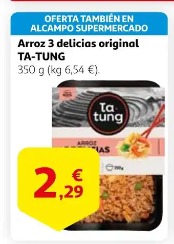 Alcampo TA-TUNG Arroz 3 delicias original oferta