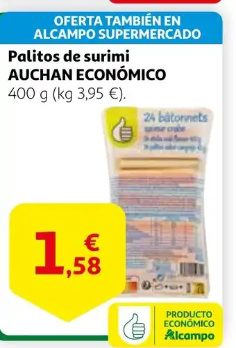 Alcampo Palitos de surimi oferta