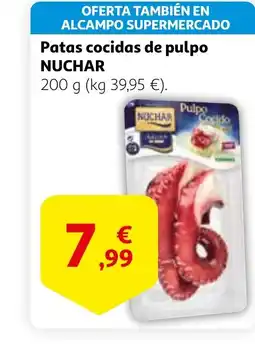 Alcampo NUCHAR Patas cocidas de pulpo oferta