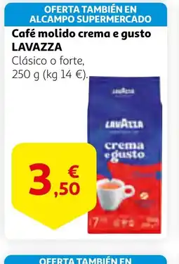 Alcampo LAVAZZA Café molido crema e gusto oferta