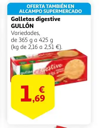 Alcampo GULLÓN Galletas digestive oferta