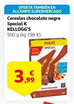 Alcampo KELLOGG'S Cereales chocolate negro Special K oferta