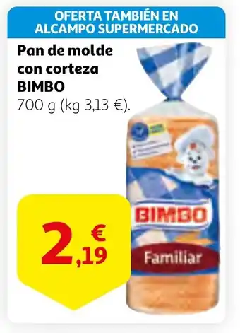 Alcampo BIMBO Pan de molde con corteza oferta