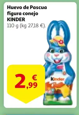 Alcampo KINDER Huevo de Pascua figura conejo oferta