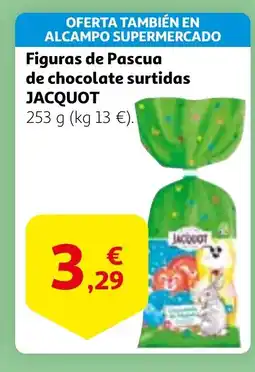 Alcampo JACQUOT Figuras de Pascua de chocolate surtidas oferta