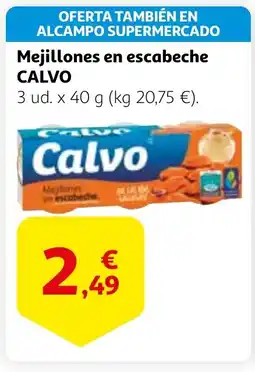 Alcampo CALVO Mejillones en escabeche oferta