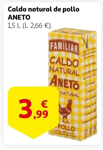 Alcampo ANETO Caldo natural de pollo oferta