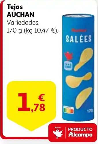 Alcampo AUCHAN Tejas oferta