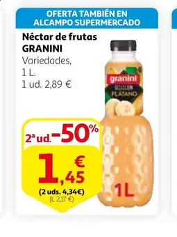 Alcampo GRANINI Néctar de frutas oferta