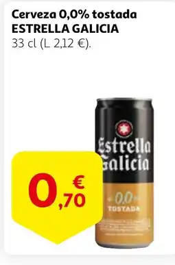 Alcampo ESTRELLA GALICIA Cerveza 0,0% tostada oferta