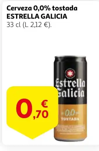 Alcampo ESTRELLA GALICIA Cerveza 0,0% tostada oferta