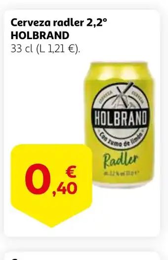 Alcampo HOLBRAND Cerveza radler 2,2° oferta