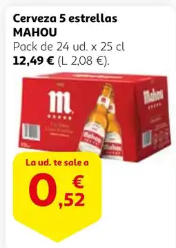 Alcampo MAHOU Cerveza 5 estrellas oferta