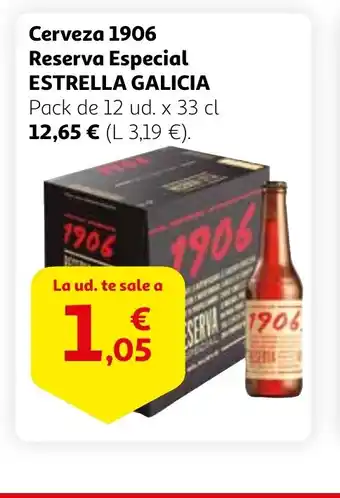 Alcampo ESTRELLA GALICIA Cerveza 1906 Reserva Especial oferta